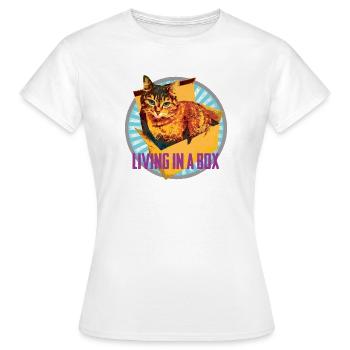 Katzenliebhaber - Im Karton :-) - Frauen T-Shirt - Weiß - Vorne - AI Model Female 172 dark (172cm)