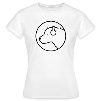 Eisbär DJ – Musique, polaire et facteur de fraîcheur - T-shirt Femme - blanc - Devant - AI Model Female 172 dark (172cm)