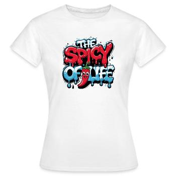 LE PIQUANT DE LA VIE - T-shirt Femme - blanc - Devant - AI Model Female 172 dark (172cm)