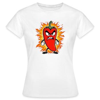Paprika - Frauen T-Shirt - Weiß - Vorne - AI Model Female 172 dark (172cm)