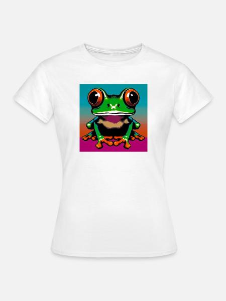 Frosch - Frauen T-Shirt - Weiß