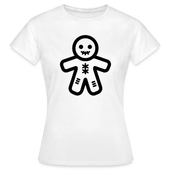 Poupée Vaudou - T-shirt Femme - blanc - Devant - AI Model Female 172 dark (172cm)