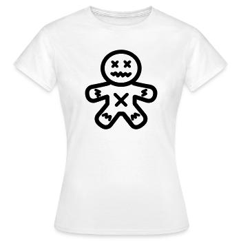 Poupée Vaudou - T-shirt Femme - blanc - Devant - AI Model Female 172 dark (172cm)