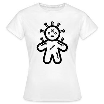Poupée Vaudou - T-shirt Femme - blanc - Devant - AI Model Female 172 dark (172cm)