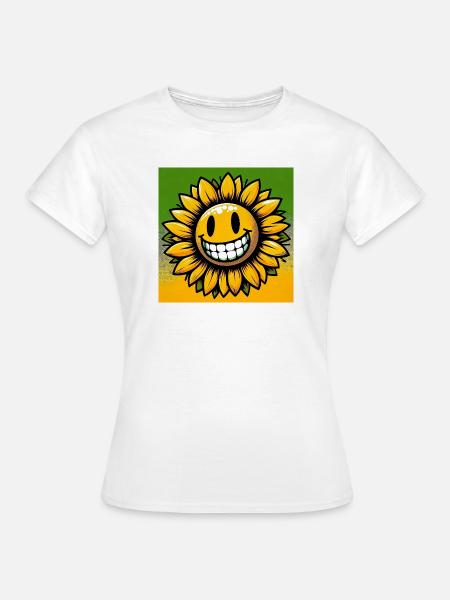 Sonnenblume - Frauen T-Shirt - Weiß