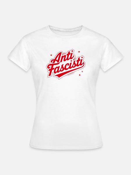 SIAMO TUTTI ANTIFASCHISTISCH! 🏴 - Frauen T-Shirt - Weiß