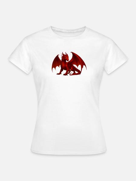 Feuerdrache – Kraft & Transformation - Frauen T-Shirt - Weiß