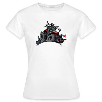 1399-RODE_TREKKER - T-shirt Femme - blanc - Devant - AI Model Female 172 dark (172cm)