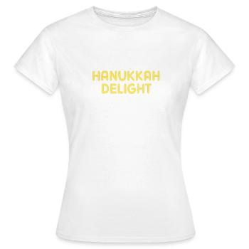 Hanukkah Chanukkah Hanukah - Frauen T-Shirt - Weiß - Vorne - AI Model Female 172 dark (172cm)