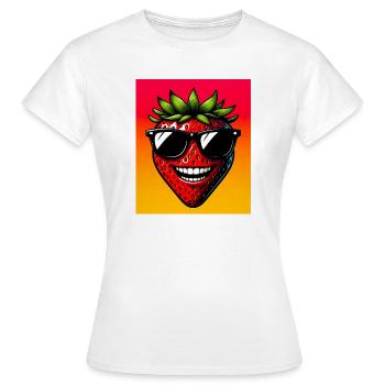 Fraise Fraises - T-shirt Femme - blanc - Devant - AI Model Female 172 dark (172cm)