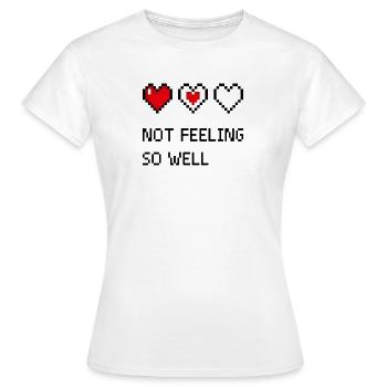 Cœur Pixel Trio - T-shirt Femme - blanc - Devant - AI Model Female 172 dark (172cm)