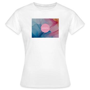 Breath  - Frauen T-Shirt - Weiß - Vorne - AI Model Female 172 dark (172cm)