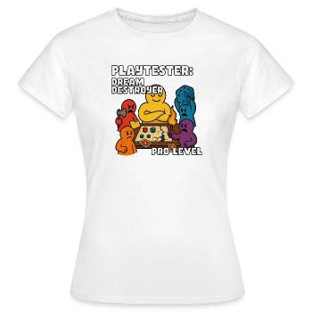 Testeur : Destructeur de rêves - T-shirt Femme - blanc - Devant - AI Model Female 172 dark (172cm)