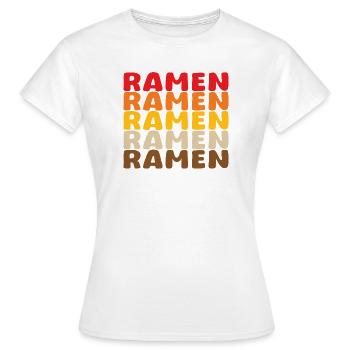 Ramen in Palette Pop - Frauen T-Shirt - Weiß - Vorne - AI Model Female 172 dark (172cm)