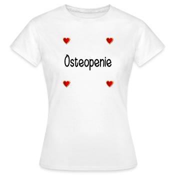 Osteopenia Bone loss - Women's T-Shirt - white - Front - AI Model Female 172 dark (172cm)