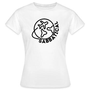 Sabbatique - T-shirt Femme - blanc - Devant - AI Model Female 172 dark (172cm)