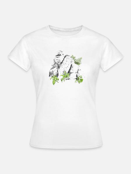 Gorilla - Frauen T-Shirt - Weiß