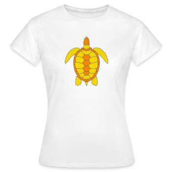 Tortue - T-shirt Femme - blanc - Devant - AI Model Female 172 dark (172cm)