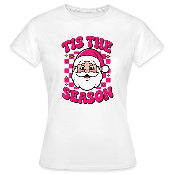 Di Die Saison Neon Weihnachtsmann - Frauen T-Shirt - Weiß - Vorne - AI Model Female 172 dark (172cm)
