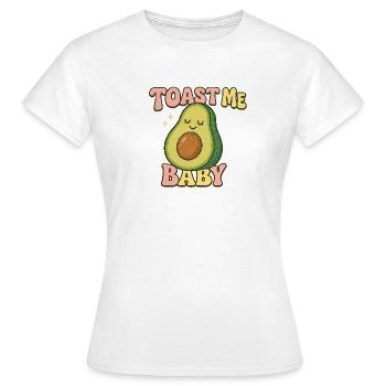 Toast à l’avocat Design pour bébé - T-shirt Femme - blanc - Devant - AI Model Female 172 dark (172cm)