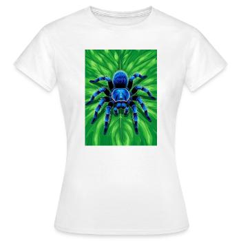 Tarentule saphir gluante Araignée bleue brillante - T-shirt Femme - blanc - Devant - AI Model Female 172 dark (172cm)