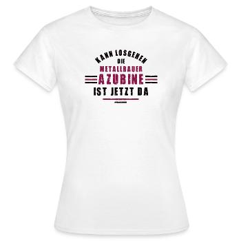 Apprenti métallurgiste formation d’apprenti métallurgiste - T-shirt Femme - blanc - Devant - AI Model Female 172 dark (172cm)