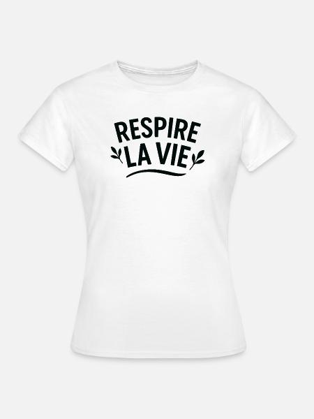 Atmen Sie botanisches Leben - Frauen T-Shirt - Weiß