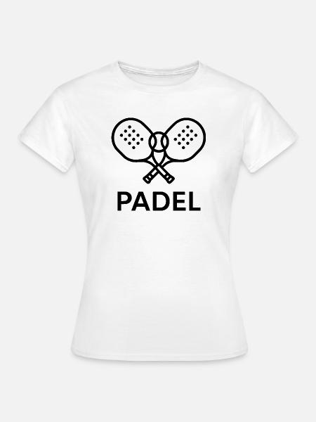 Padel Tennis Logo - Frauen T-Shirt - Weiß