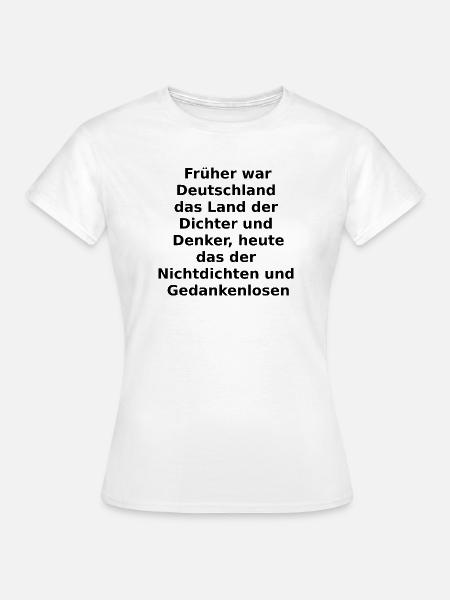 Dichter und Denker? - Frauen T-Shirt - Weiß
