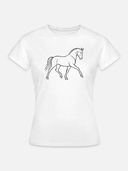 Dressurpferd - Frauen T-Shirt - Weiß