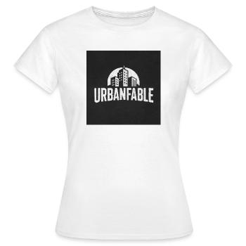 UrbanFable Métropole - Frauen T-Shirt - Weiß - Vorne - AI Model Female 172 dark (172cm)