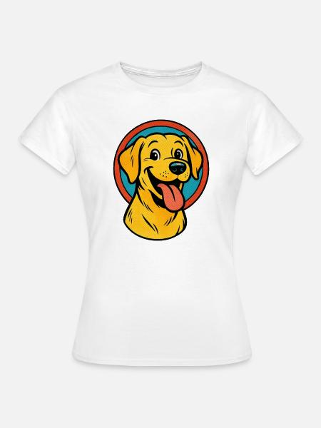 Labrador Retriever Pop Art - Frauen T-Shirt - Weiß