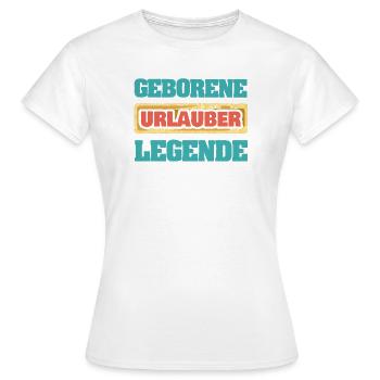 Cadeau pour les vacanciers - T-shirt Femme - blanc - Devant - AI Model Female 172 dark (172cm)