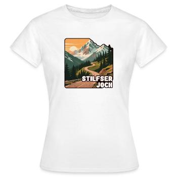 Stelvio Pass - Women's T-Shirt - white - Front - AI Model Female 172 dark (172cm)