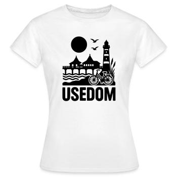 Usedom Island - Women's T-Shirt - white - Front - AI Model Female 172 dark (172cm)