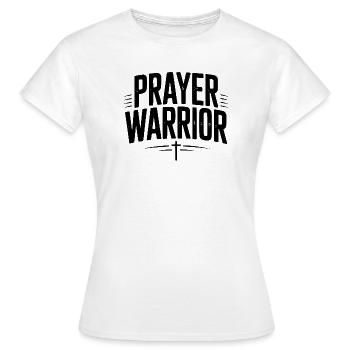 guerrier de la prière - T-shirt Femme - blanc - Devant - AI Model Female 172 dark (172cm)