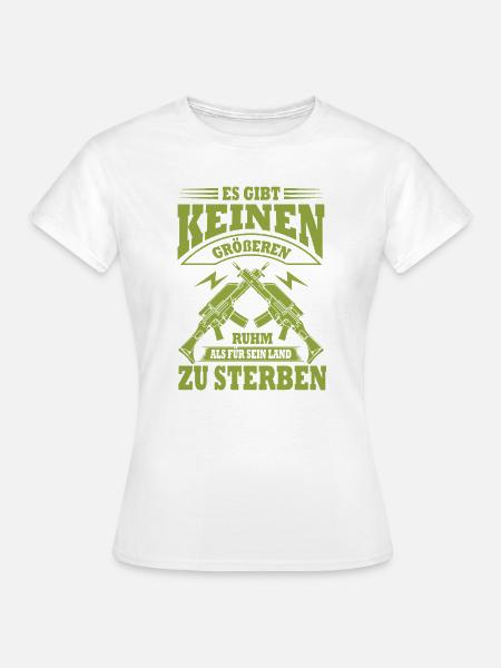 Patriotische Gewehr-Dualität - Frauen T-Shirt - Weiß