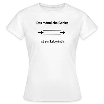 Labyrinth male - Women's T-Shirt - white - Front - AI Model Female 172 dark (172cm)