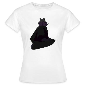 Reine de l’ombre en manteau de velours - T-shirt Femme - blanc - Devant - AI Model Female 172 dark (172cm)