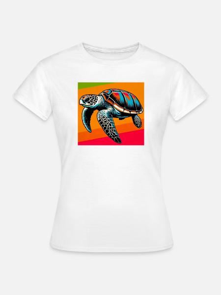 Schildkröte - Frauen T-Shirt - Weiß