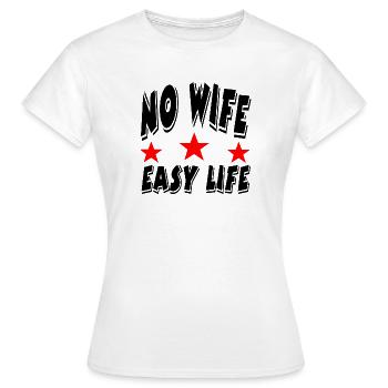 Wife - Women's T-Shirt - white - Front - AI Model Female 172 dark (172cm)