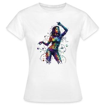 Vibe Motion - Women's T-Shirt - white - Front - AI Model Female 172 dark (172cm)