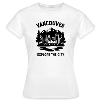 Vancouver Silhouette - T-shirt Femme - blanc - Devant - AI Model Female 172 dark (172cm)