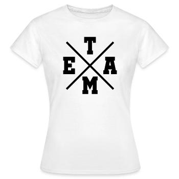 Team - Frauen T-Shirt - Weiß - Vorne - AI Model Female 172 dark (172cm)
