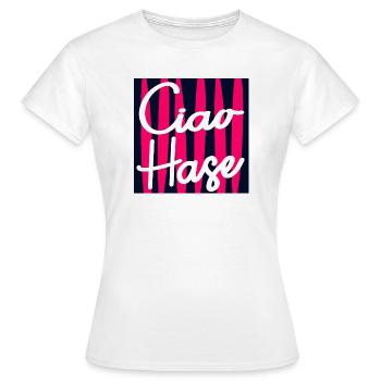 ADIEU LAPIN CHÉRI - T-shirt Femme - blanc - Devant - AI Model Female 172 dark (172cm)