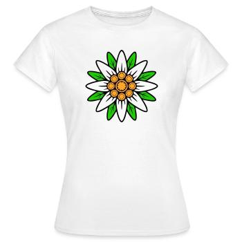 Edelweiss - T-shirt Femme - blanc - Devant - AI Model Female 172 dark (172cm)