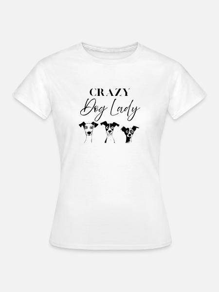 Lustiger Spruch für alle Frauen mit Hund - Frauen T-Shirt - Weiß