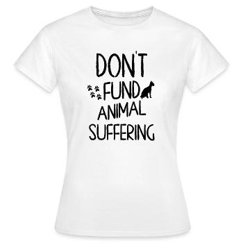 Sphynx Cat Don't Fund Animal Suffering Advocacy  - Women's T-Shirt - white - Front - AI Model Female 172 dark (172cm)