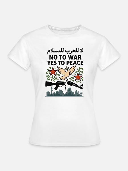 Ja zum Frieden - Frauen T-Shirt - Weiß
