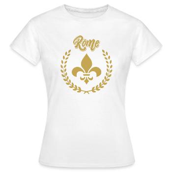 ROME Laurier Victoire - T-shirt Femme - blanc - Devant - AI Model Female 172 dark (172cm)
